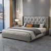 Madelyn Upholstered Luxury Leather King Size Bedframe - Image 2