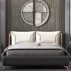 Monash Upholstered Leather King Size Bedframe - Image 2