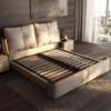 Moscow Upholstered Leather King Size Bedframe - Image 3
