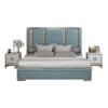 Regal Upholstered Leather King Size Bedframe - Image 6