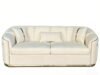 SAUDI Living Suite Upholstered Velvet Sofa Set - Cream - Image 5