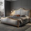 Slovakia Upholstered Leather King Size Bedframe - Image 7