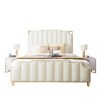 Celine Upholstered Luxury Leather King Size Bedframe - Image 14