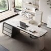 1.8M Stark Marble Office Desk - Image 3