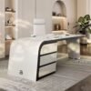 1.8M Stark Marble Office Desk - Image 4
