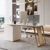 1.8M Stockholm Marble Office Desk - Image 2