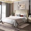 Valentin Upholstered Luxury Leather King Size Bedframe - Image 4