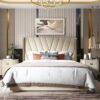 Valentin Upholstered Luxury Leather King Size Bedframe - Image 2