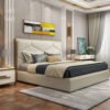Valerian Upholstered Luxury Leather King Size Bedframe - Image 3