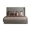 Venice Upholstered Luxury Leather King Size Bedframe - Image 5