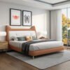 Zoetopia Upholstered Leather Queen Bedframe - Image 4
