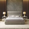 ZURICH Upholstered Luxury Leather King Size Bedframe - Image 2